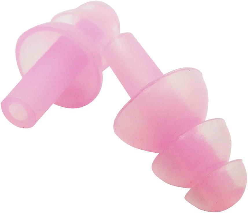 Silicone Swimming Earplugs， 6 Pairs， Comfortable， Waterproof， Ear Plugs Swimming Showering Case