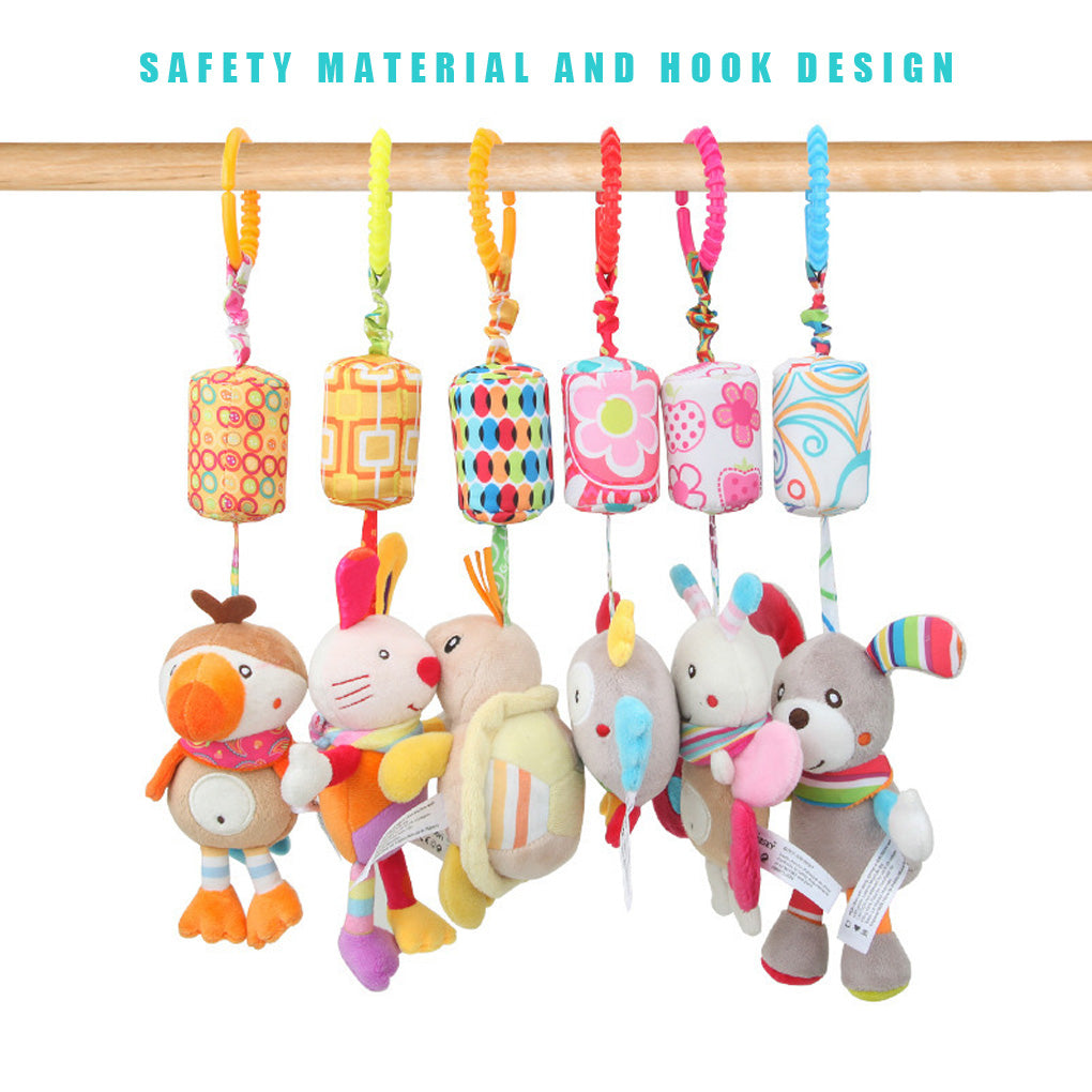 1pcs Cartoon Baby Toys 0\-12 Months Bed Stroller Baby Mobile Hanging Rattles Newborn Plush Infant Toys for Baby Boys Girls Gifts  owl