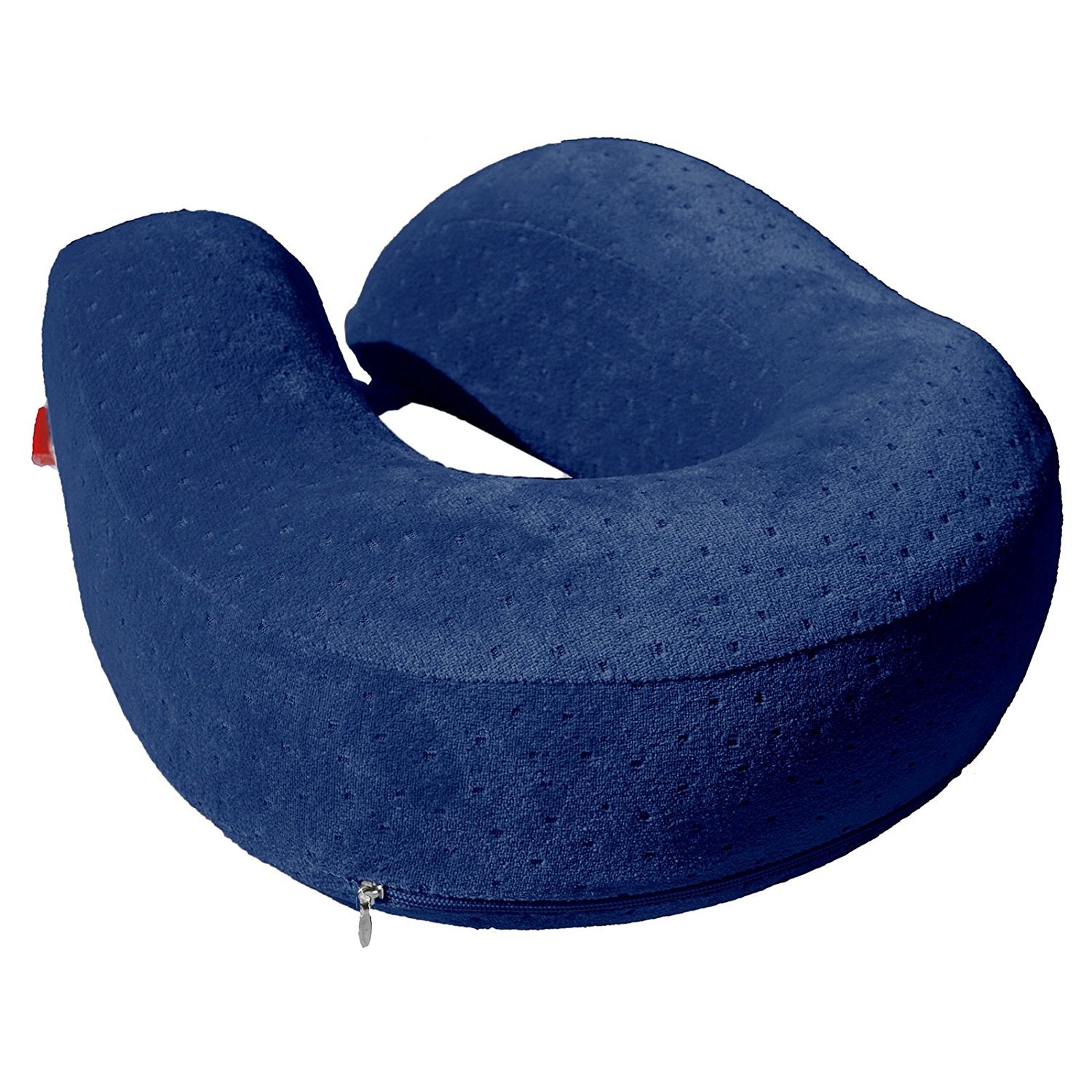 Bookishbunny Memory Foam XL U Shape Travel Pillow Neck And Head Support Large Cervical Cushion Navy Blue