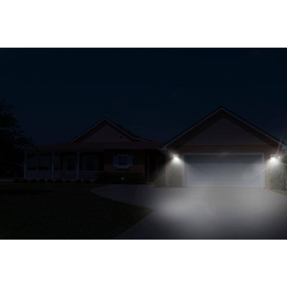 eLEDing 5-Watt 700 Lumens 160-Degree Black PIR Activated Outdoor Integrated LED 5-in-1 Flood Light Garage Yard Deck Path Camping EE-LD-SFL-5W