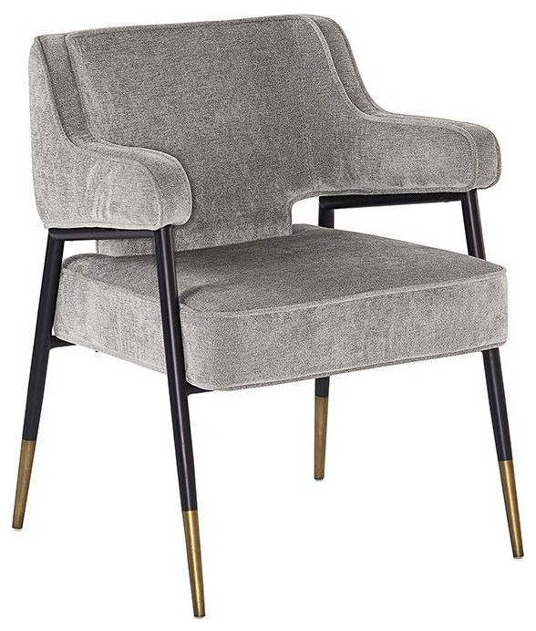 Levi Armchair   Polo Club Stone   Midcentury   Armchairs And Accent Chairs   by Virgil Stanis Design  Houzz