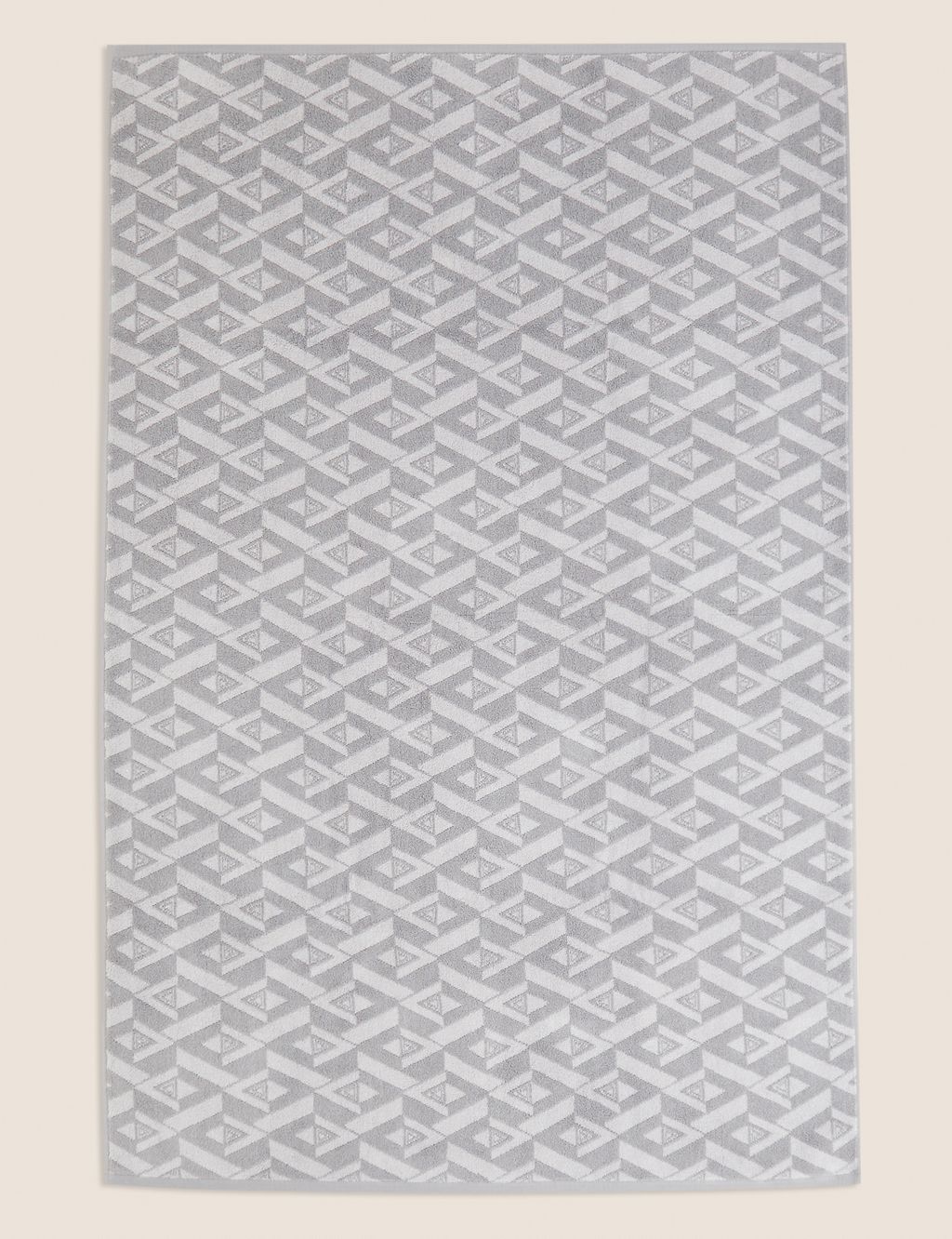 Pure Cotton Geometric Towel