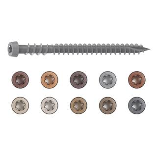 CAMO #10 2-12 in. Gray Star Drive Trim-Head Composite Deck Screw (350-Count) 0349454