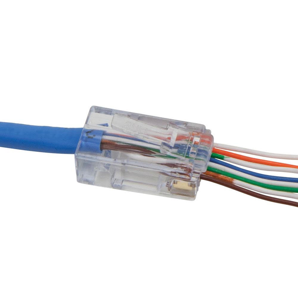 Pass-Thru? Data Plug， CAT5E， 10 Pk ;