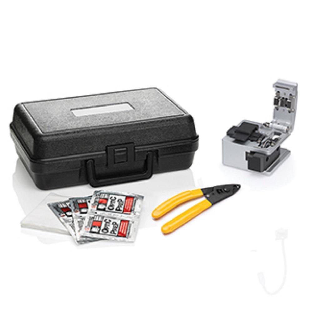 Leviton FastCAM Connector Opt-X Tool Kit: Opt-X Fiber Cleaver Buffer Removal Tool Lint-Free Wipes Alcohol Moistened Wipes 49800-MSK