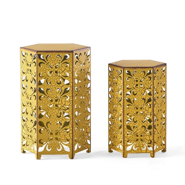 Parrish Iron Accent Tables (Set of 2) by Christopher Knight Home