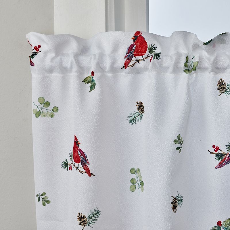 SKL Home Berry Cardinal Set of 2 Window Curtain Tiers