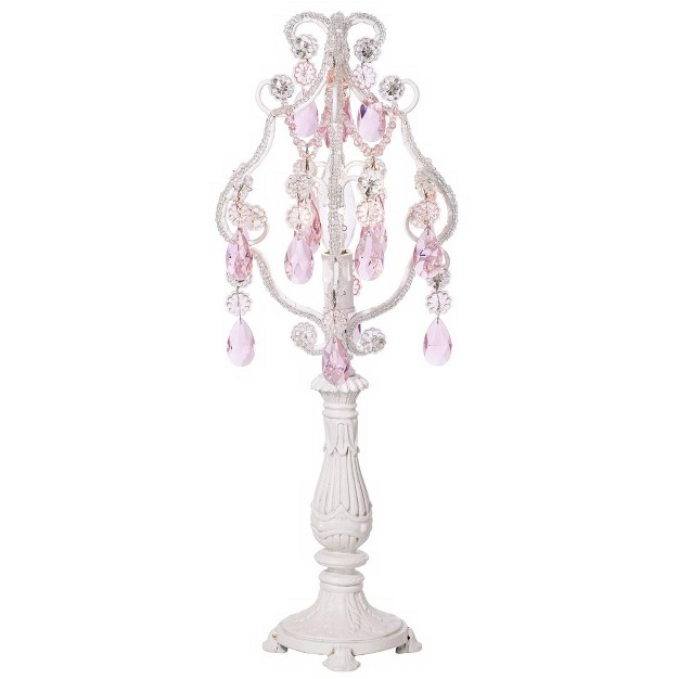 High Antique White Pink Clear Faux Crystal For Living Room Bedroom