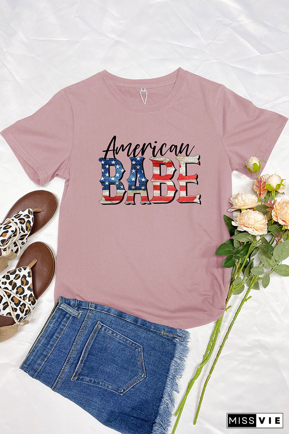 American Babe Graphic Tee Wholesale