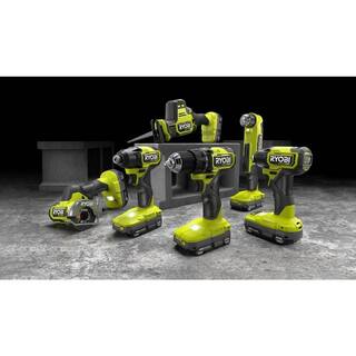 RYOBI ONE+ HP 18V Brushless Cordless Compact 38 in. Right Angle Drill with FREE 2.0 Ah Battery (2-Pack) PSBRA02B-PBP2006