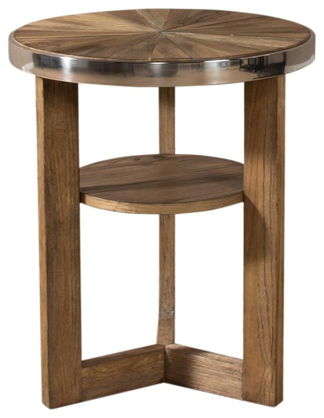 Omega round chair side table   Transitional   Side Tables And End Tables   by Liberty Furniture Industries  Inc.  Houzz