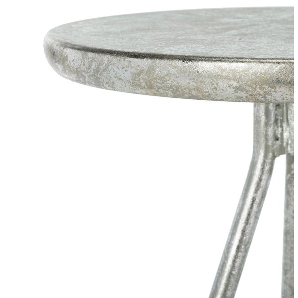 SAFAVIEH 30-inch Galexia Bar Stool - Silver / Leaf - 16.5