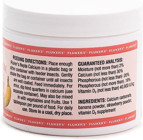 Fluker's Strawberry Banana Flavored Reptile Calcium Supplement