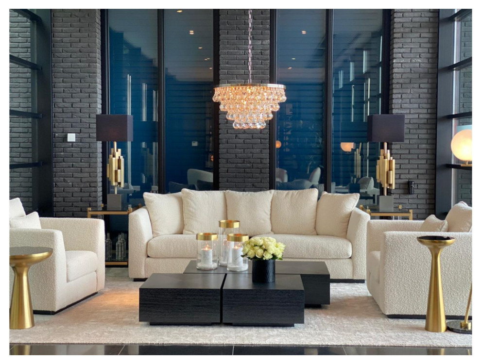 Gold Tower Side Table  Eichholtz Lindos Low   Contemporary   Side Tables And End Tables   by Oroa   Distinctive Furniture  Houzz