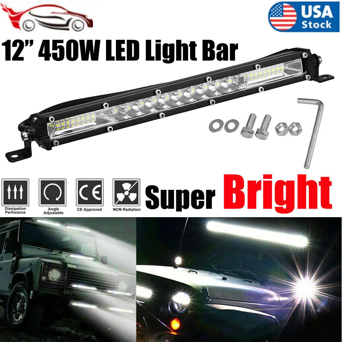 6000K LED Work Light Bar Stripe for  Ship Auto Driving Fog Lamp SUV