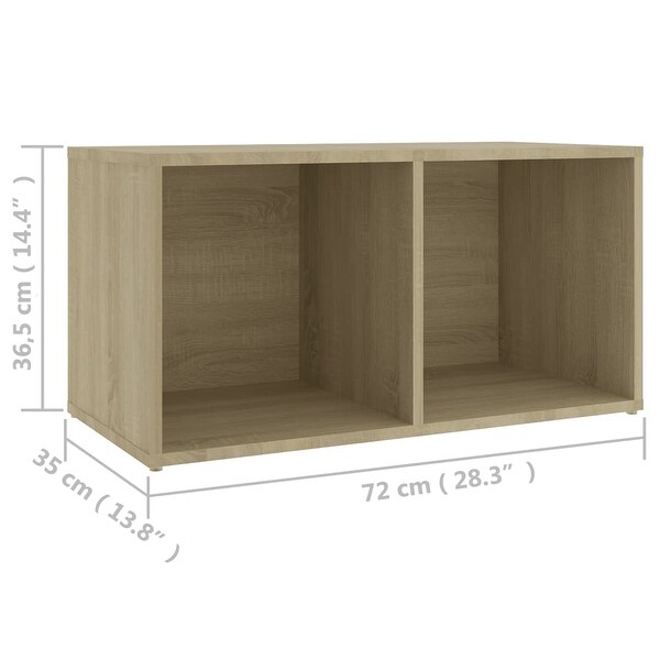 3 Piece TV Cabinet Set Sonoma Oak Engineered Wood