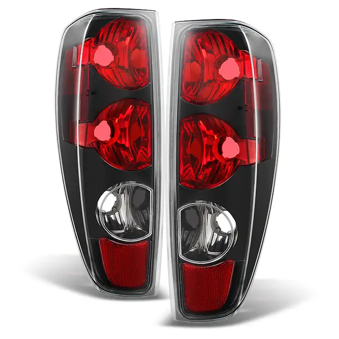 Fit 2004-2012 Colorado Canyon Pickup Black Tail Lights Lamps Assembly Left+Right