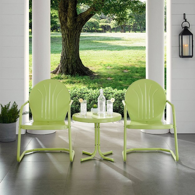 Griffith 3pc Outdoor Conversation Set Key Lime Crosley