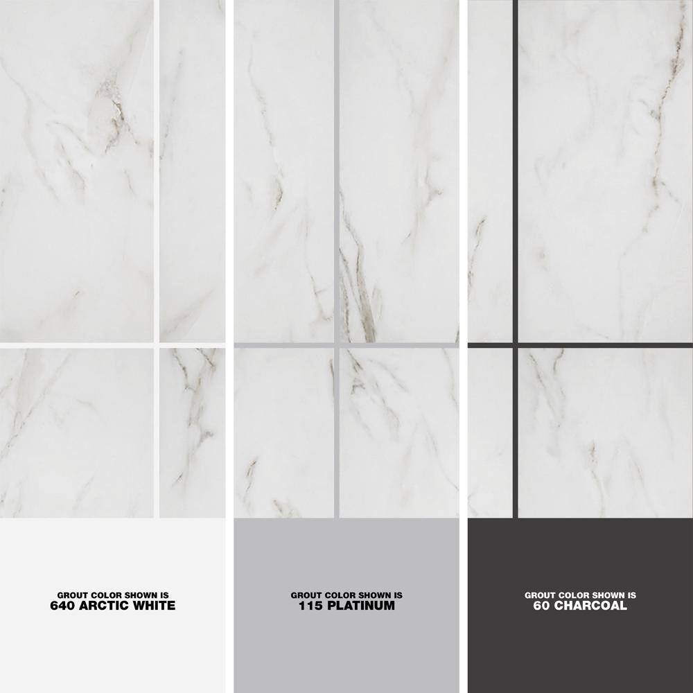 Florida Tile Home Collection Michelangelo Calacatta Rectified 12 in. x 24 in. Porcelain Floor and Wall Tile (13.3 sq. ft. case) CHDEZEN1012X24