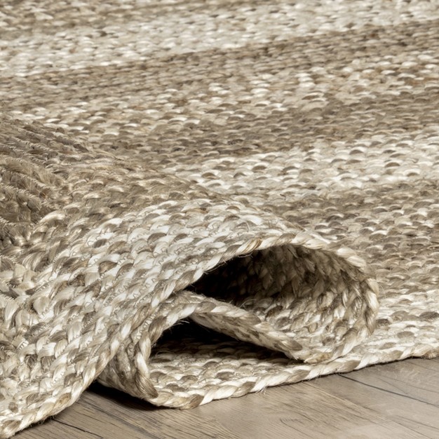 Nuloom Charlene Braided Border Jute Area Rug