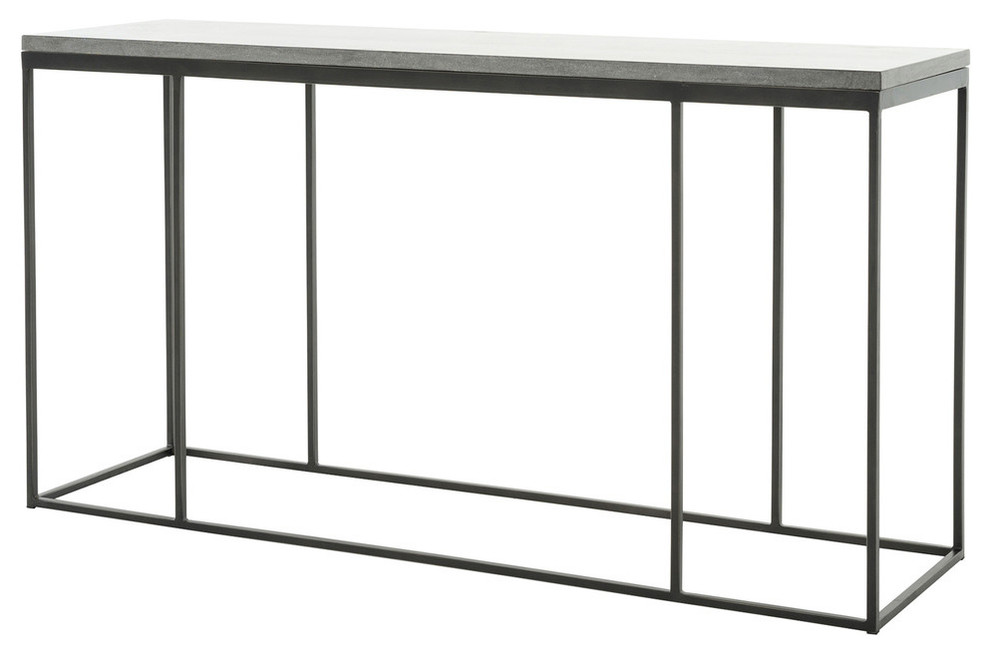 Hughes Harlow Console Table   Industrial   Console Tables   by The Khazana Home Austin Furniture Store  Houzz