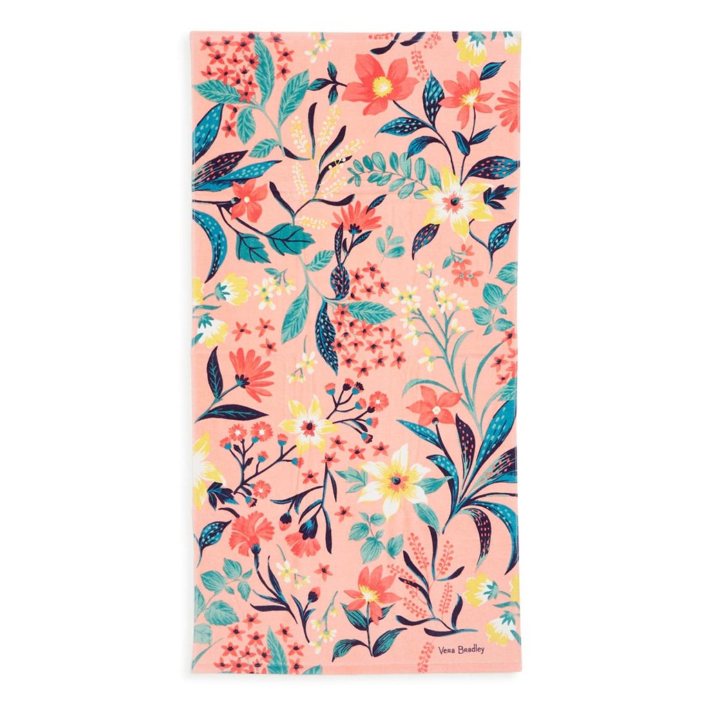 Vera Bradley  Dorm Towel in Paradise Bright Coral