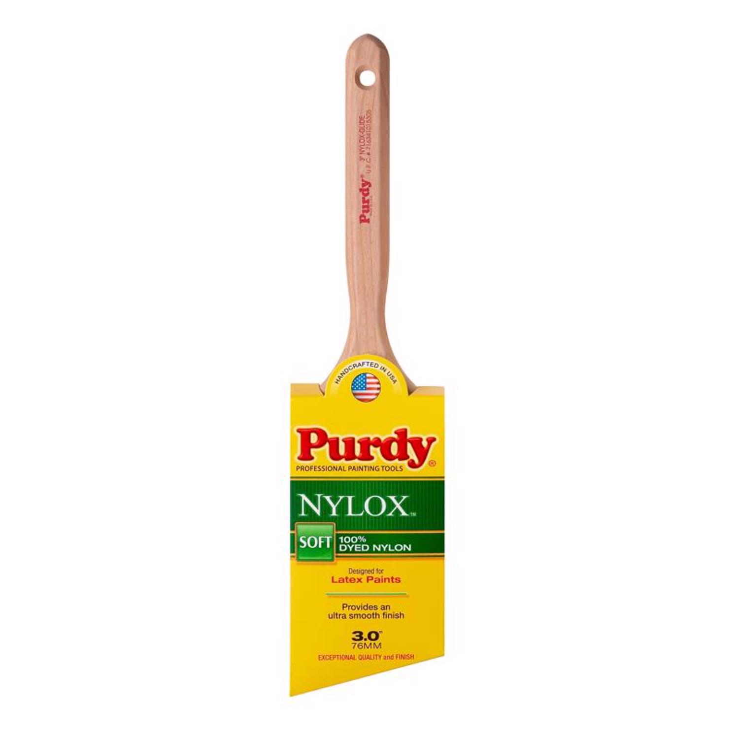 Purdy Nylox Glide 3 in. Soft Angle Trim Paint Brush