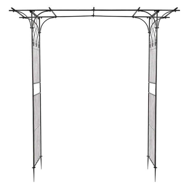 Fithood Flat Roof Wrought Iron Arches Plant Climbing Frame