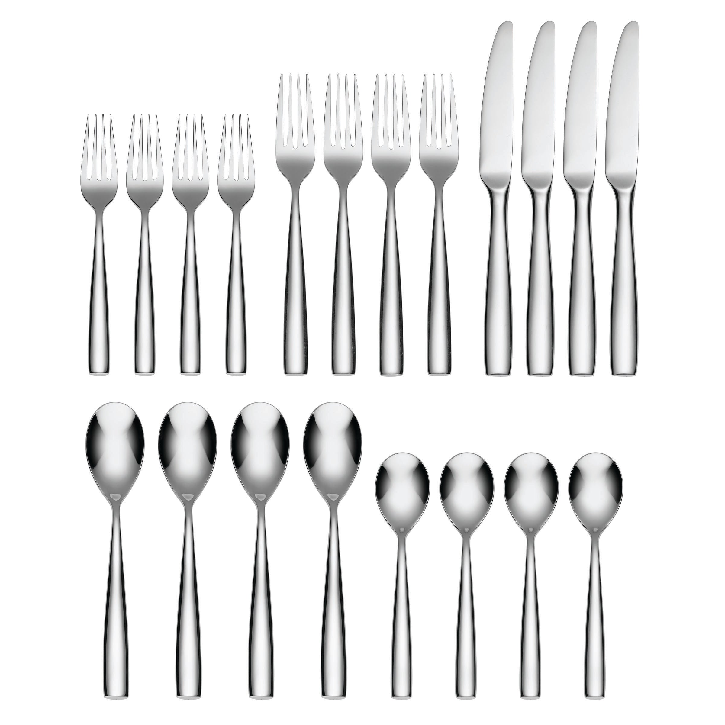 Linden Mirror 20-Piece Flatware Set