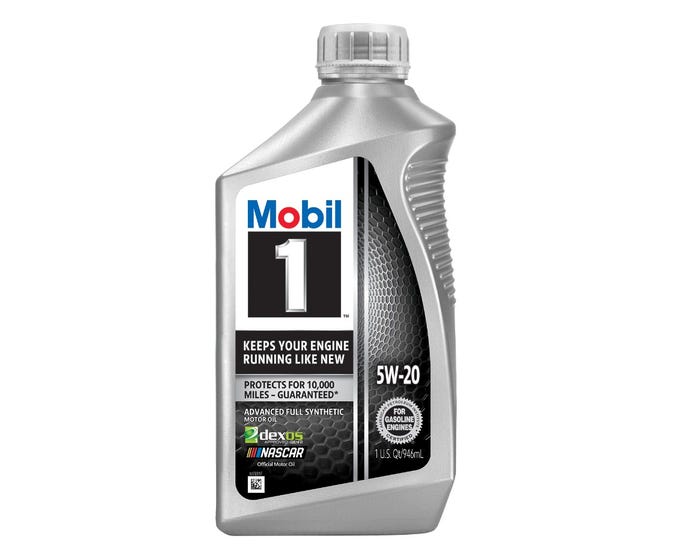 Mobil 1 Advanced Full Synthetic Motor Oil 5W-20， 1 Quart - 124286