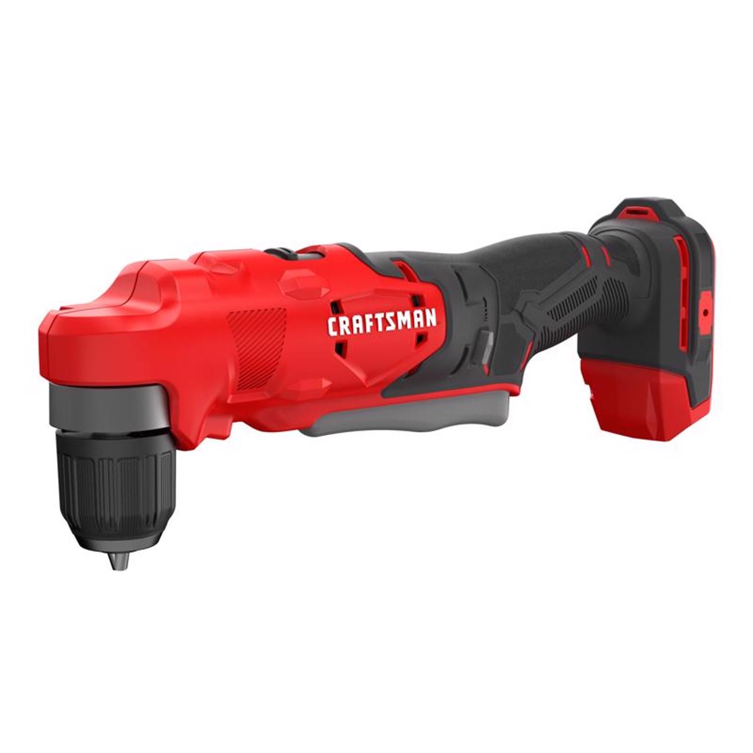 Craftsman V20 20 V 3/8 in. Brushed Cordless Right Angle Drill Tool Only