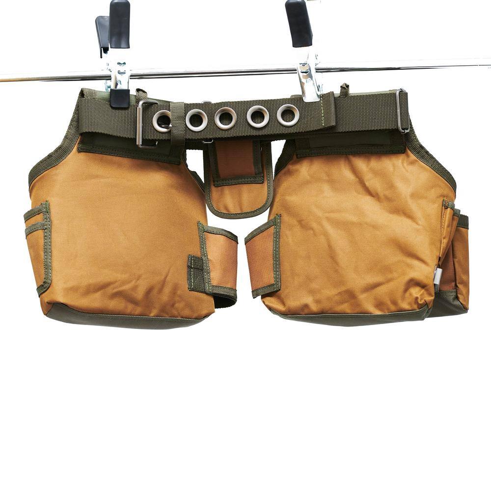 BUCKET BOSS 23.75 in. 10-Pocket Builder's Rig Tool Belt 50200