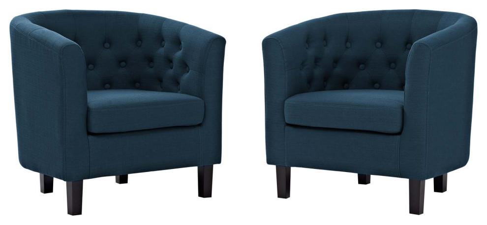 Modway Furniture Prospect 2 Piece Armchair Set   Contemporary   Armchairs And Accent Chairs   by Kolibri Decor  Houzz