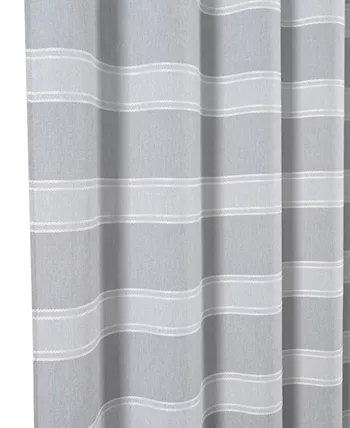 Dainty Home Madison Striped 70 x 72 Shower Curtain