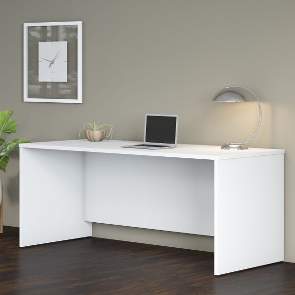 Bush Business Furniture Studio C 72W x 30D Office Desk in White