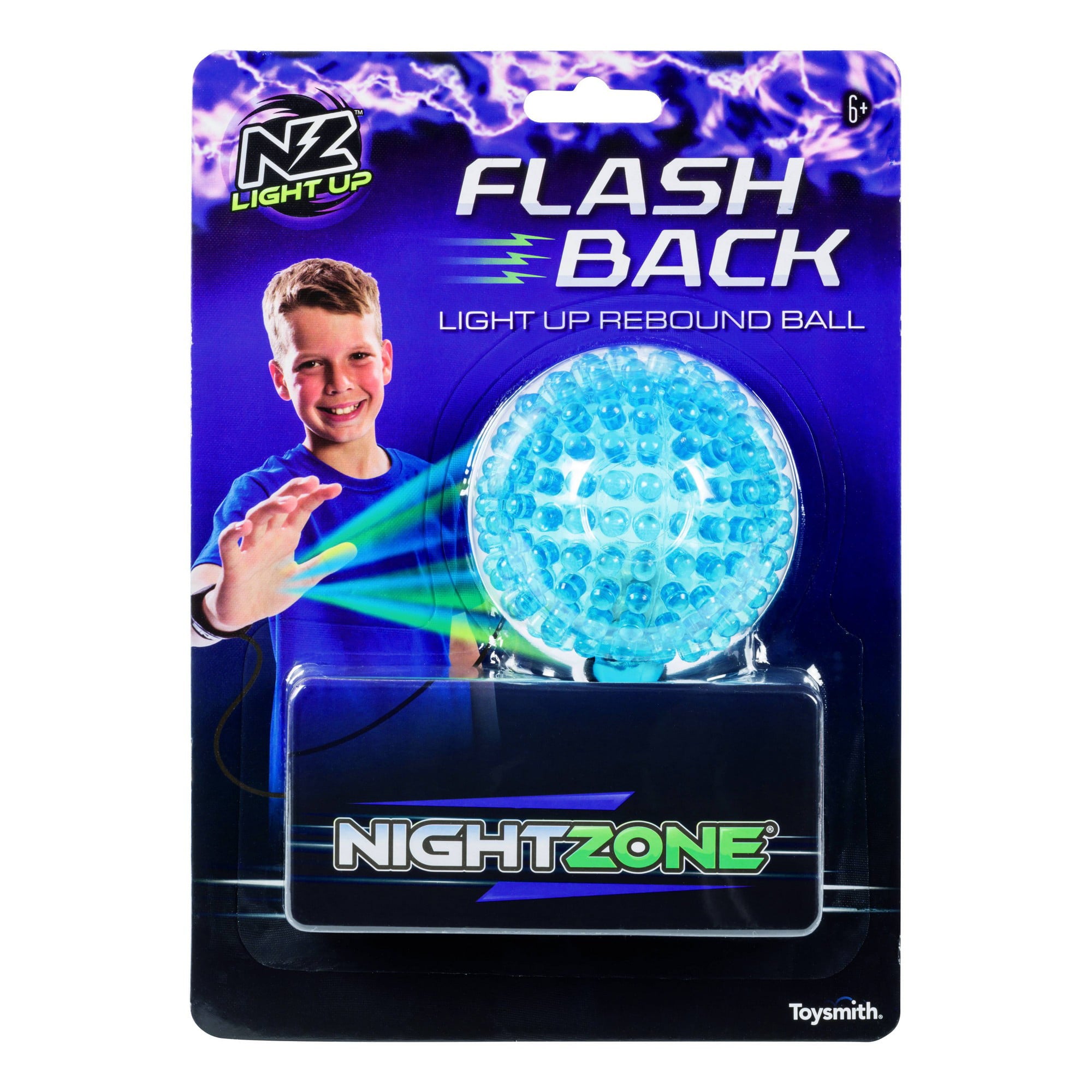 Toysmith Nightzone Flashback Rebound Light Toyball