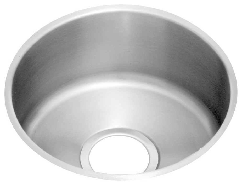 Elkay Lustertone Classic Stainless Steel 1 Bowl Undermount Sink  Lustrous Satin   Contemporary   Bar Sinks   by Buildcom  Houzz