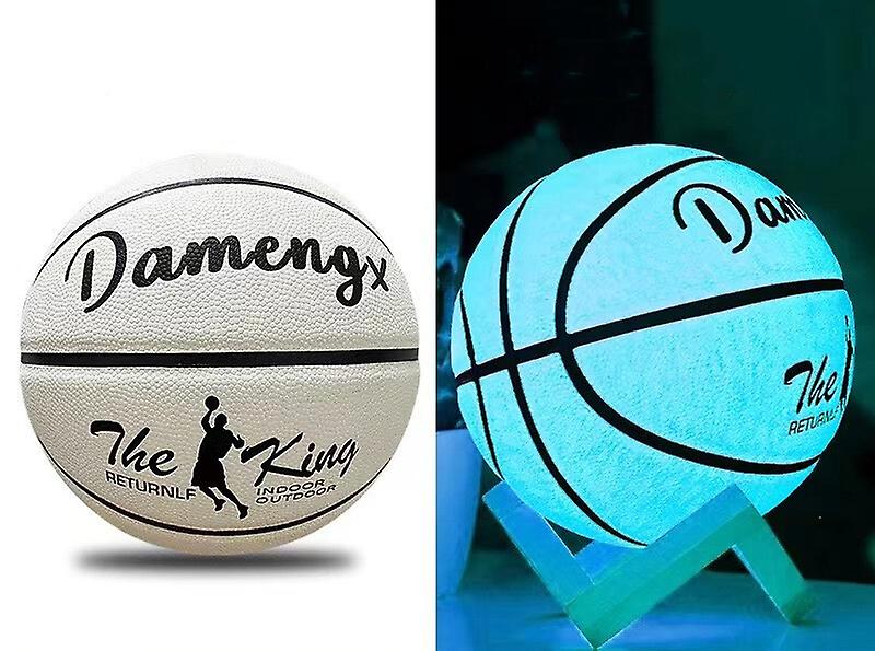 Size 7 Glowing Reflective Basketball Battery-free Light Up Basketball Glow