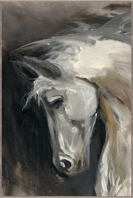 Framed Modern Horse Art