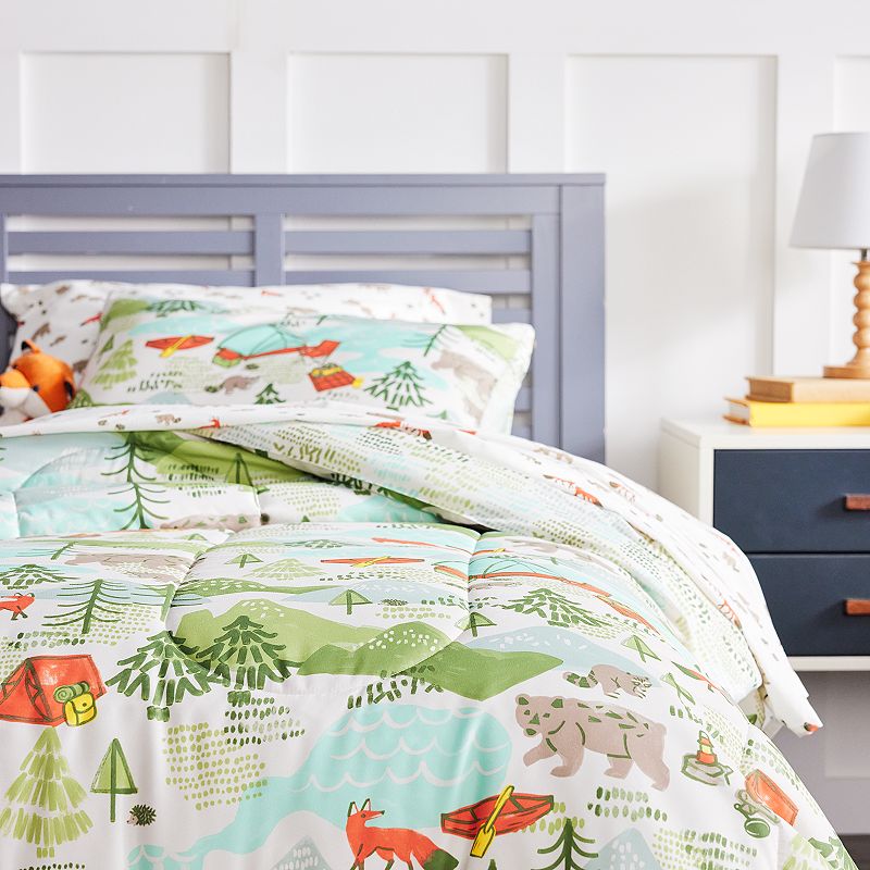 The Big One Kids? Owen Outdoors Reversible Comforter Set with Shams