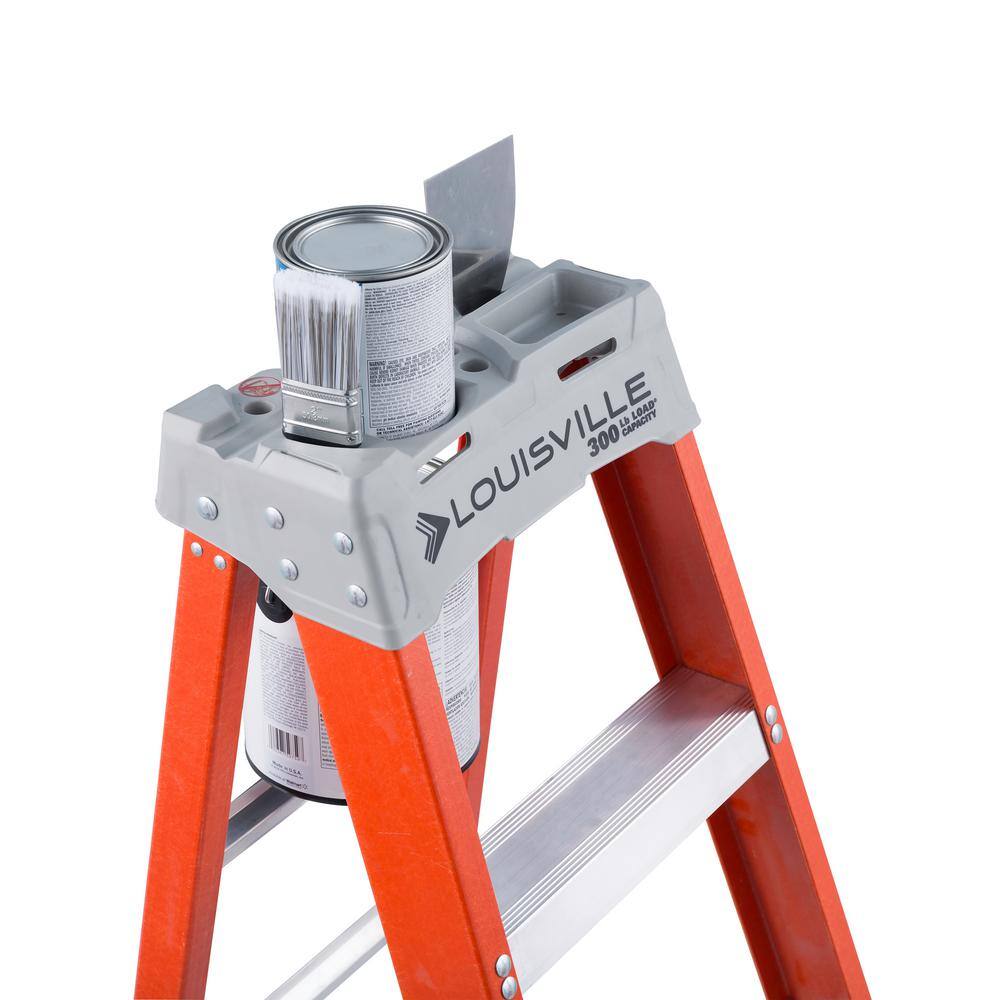 Louisville Ladder 10 ft. Fiberglass Step Ladder with 300 lbs. Load Capacity Type IA Duty Rating FS1510