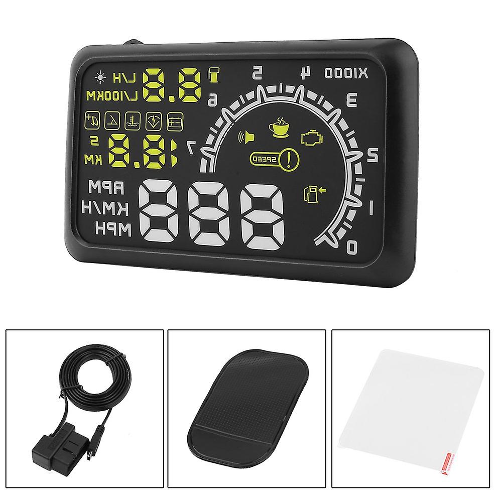 5.5 Inch Obd2 W02 Windscreen Projector Speed Warning Car Hud Head Up Display