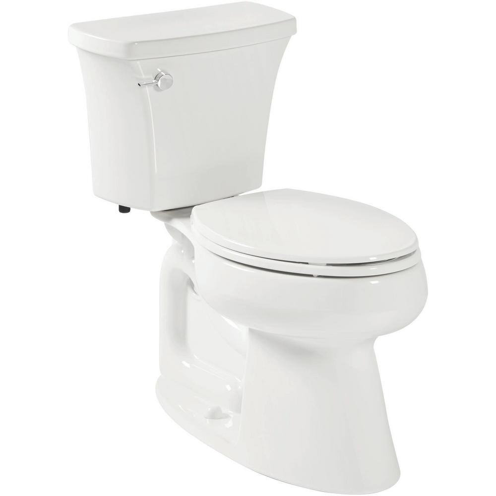 KOHLER Highline Arc the Complete Solution 2-Piece 1.28 GPF Single Flush Elongated Toilet in White Seat Included (6-Pack) K-78279-6-0