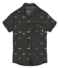 Chill Organic Cotton Short Sleeve Shirt - Black Eclipse