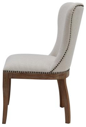 Dorsey Fabric Chair  (Set of 2)   Transitional   Dining Chairs   by VirVentures  Houzz