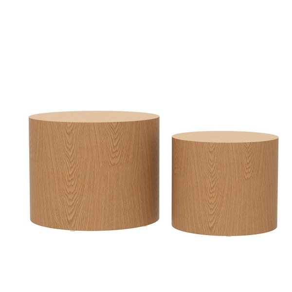 Walnut Side Table， Nesting Table， Set of 2