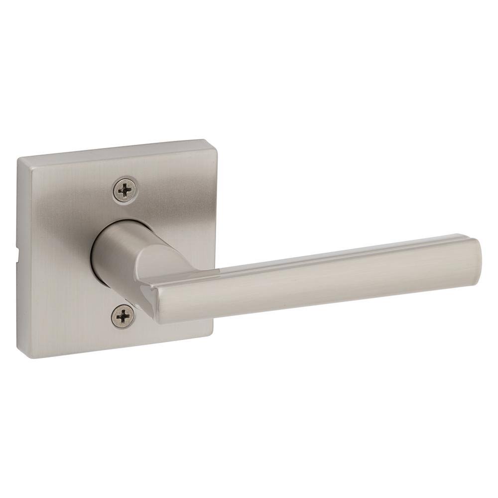 Kwikset Montreal Square Satin Nickel Passage HallCloset Door Lever 720MRLSQT156ALRCS