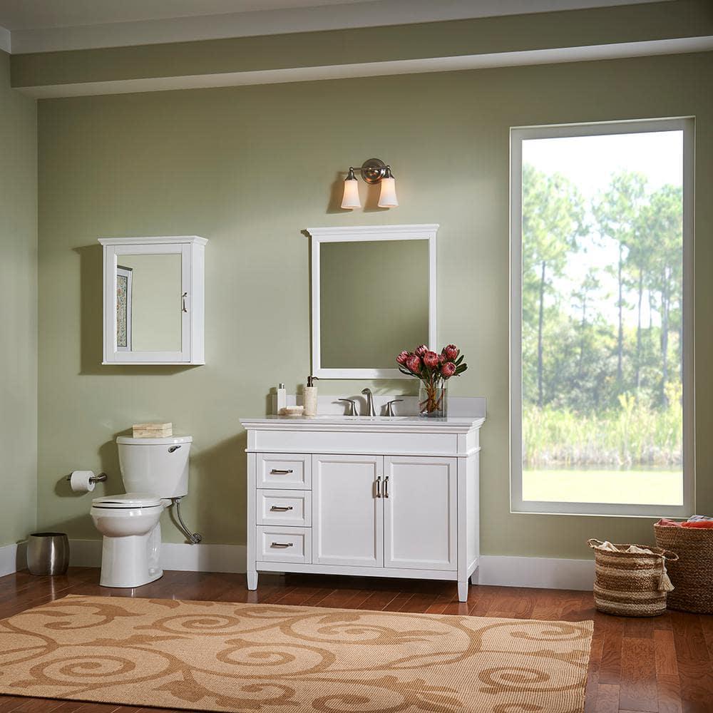 Home Decorators Collection Ashburn 48 in W x 2175 in D Vanity Cabinet in White