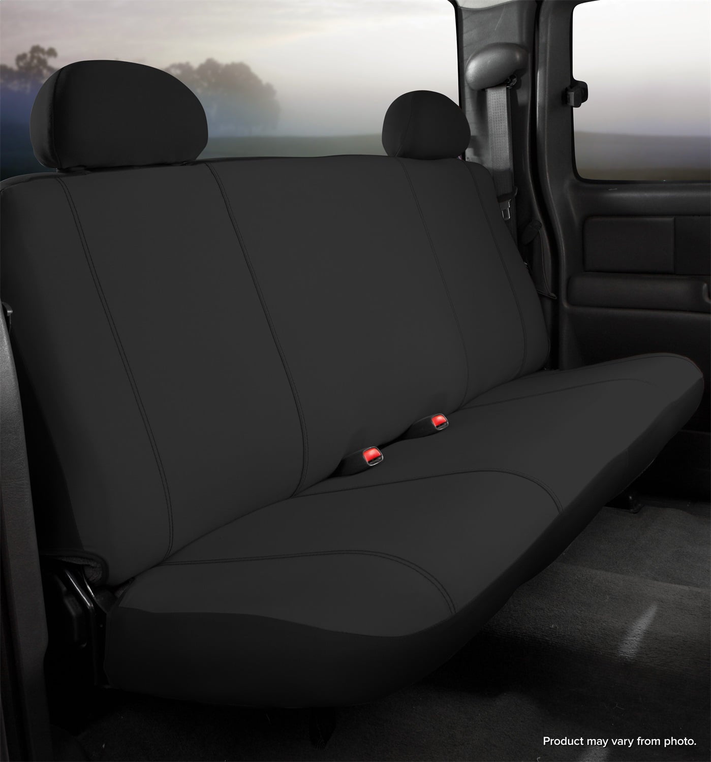 Fia Inc. SP82-40 BLACK FIASP82-40 BLACK 10-16 RAM 2500/3500/11-16 RAM 1500 SP REAR BENCH SEAT COVER BLACK