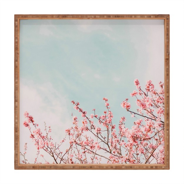 Hello Twiggs Cotton Candy Ii Square Bamboo Tray Deny Designs